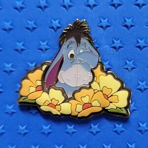 Loungefly Disney Winnie the Pooh,  Eeyore floral pin.